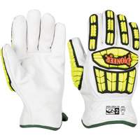 Cut and Impact-Resistant Gloves, Small, Goatskin Palm, Gauntlet Cuff Helyx Safety & Industrial Supplies