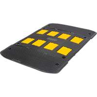 Speed Hump with End Caps, Rubber, 3' L x 40" W x 2" H Helyx Safety & Industrial Supplies