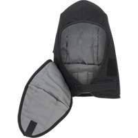 Pioneer 766A Flame-Resistant Quilted Hard Hat Liner with Detachable Mouthpiece, Black/Grey, Cotton/FR-Tech&reg;/Modacrylic/Nylon Helyx Safety & Industrial Supplies