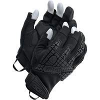X-Site&reg; Impact Trigger Finger Gloves, Suede Palm, Size X-Small Helyx Safety & Industrial Supplies