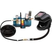 1-Worker DEFENDER Supplied Air Shield & Flip-Front Welding Helmet System Helyx Safety & Industrial Supplies