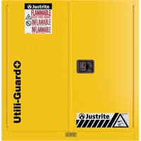 Armoire de s&eacute;curit&eacute; pour produits inflammables Utili-Guard+, 30 gal., 1 Porte(s), 43" La x 44" h x 22" p Helyx Safety & Industrial Supplies