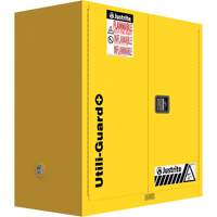 Armoire de s&eacute;curit&eacute; pour produits inflammables Utili-Guard+, 30 gal., 1 Porte(s), 43" La x 44" h x 22" p Helyx Safety & Industrial Supplies