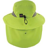Chill-Its 8934 Ranger Hat with Neck Shade, Small/Medium, Hi-Vis Lime Helyx Safety & Industrial Supplies