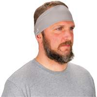 Chill-Its 6634 Performance Knit Cooling Headband, Grey Helyx Safety & Industrial Supplies
