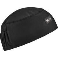 Chill-Its 6630 High-Performance Skull Cap with Terry Cloth Sweatband, Black Helyx Safety & Industrial Supplies