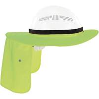 Chill-Its 6661 Universal Hard Hat Brim with Neck Shade, Hi-Vis Lime Helyx Safety & Industrial Supplies