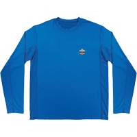 Chill-Its 6689 Cooling Long Sleeve Sun Shirt with UV Protection, Blue, Small Helyx Safety & Industrial Supplies