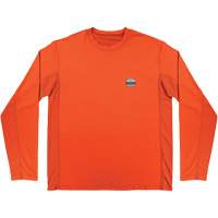 Chill-Its 6689 Cooling Long Sleeve Sun Shirt with UV Protection, Orange, Small Helyx Safety & Industrial Supplies