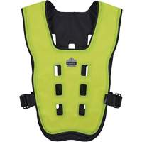 Chill-Its 6685 Dry Evaporative Cooling Vest with Zipper Closure, X-Small, High Visibility Lime-Yellow Helyx Safety & Industrial Supplies