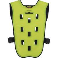 Chill-Its 6685 Dry Evaporative Cooling Vest with Zipper Closure, X-Small, High Visibility Lime-Yellow Helyx Safety & Industrial Supplies