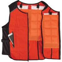 Chill-Its 6260 Lightweight Phase Change Cooling Vest with Rechargeable Packs, Small/Medium, Orange Helyx Safety & Industrial Supplies