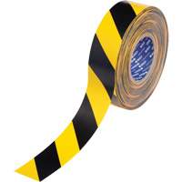 Ruban de marquage pour plancher ToughStripe Max, 2" x 100', Polyester, Noir et jaune Helyx Safety & Industrial Supplies