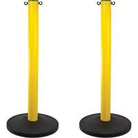 Montant industriel, Hauteur de 37", Jaune Helyx Safety & Industrial Supplies