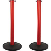 Montant industriel, Hauteur de 37", Rouge Helyx Safety & Industrial Supplies