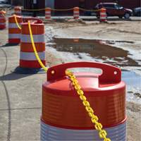 Chaîne de barri&egrave;re en plastique, Vert, Maillon de 2", 100' de long Helyx Safety & Industrial Supplies