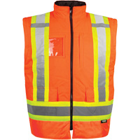 High-Visibility 7-in-1 Jacket, Polyester, High Visibility Orange, X-Small Helyx Safety & Industrial Supplies