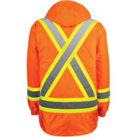 High-Visibility 7-in-1 Jacket, Polyester, High Visibility Orange, X-Small Helyx Safety & Industrial Supplies