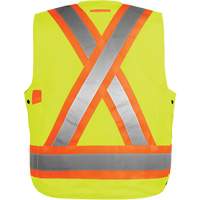 Veste haute visibilit&eacute; pour arpenteur, Orange haute visibilit&eacute;, Petit, Polyester Helyx Safety & Industrial Supplies
