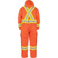 Salopette en canevas doubl&eacute;e haute visibilit&eacute;, Petit, Orange haute visibilit&eacute; Helyx Safety & Industrial Supplies