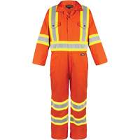 Combinaison non doubl&eacute;e haute visibilit&eacute;, Petit, Orange haute visibilit&eacute; Helyx Safety & Industrial Supplies