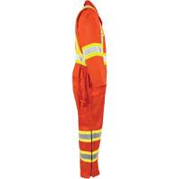 Combinaison non doubl&eacute;e haute visibilit&eacute;, Petit, Orange haute visibilit&eacute; Helyx Safety & Industrial Supplies