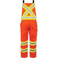 Salopette non doubl&eacute;e haute visibilit&eacute;, T-petit, Orange haute visibilit&eacute; Helyx Safety & Industrial Supplies