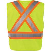 Gilet haute visibilit&eacute; &agrave; d&eacute;tachement rapide en 5 points, Orange haute visibilit&eacute;, Moyen/Petit, Polyester Helyx Safety & Industrial Supplies