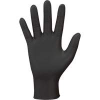 709B PyraGrip Disposable Gloves, 7/Small, Nitrile, 8-mil, Powder-Free, Black Helyx Safety & Industrial Supplies