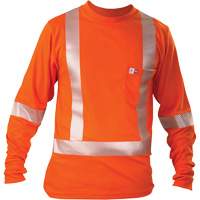 T-shirt &agrave; manches longues, Petit, Orange Helyx Safety & Industrial Supplies