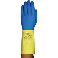 Alphatec&reg; 87-224 Chemical-Resistant Gloves, Size 7, 12.8" L, Neoprene/Rubber Latex, Cotton/Flock-Lined Inner Lining, 26.8-mil Helyx Safety & Industrial Supplies