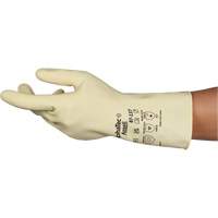 AlphaTec&reg; 87-137 Lightweight Natural Gloves, Size 7, 11.8" L, Rubber Latex, 16-mil Helyx Safety & Industrial Supplies