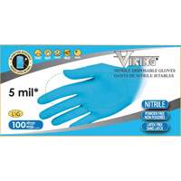 34600 Disposable Gloves, Small, Nitrile, 5-mil, Powder-Free, Blue Helyx Safety & Industrial Supplies