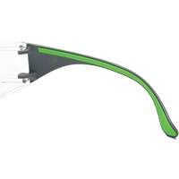 Lunettes de s&eacute;curit&eacute; gris/vert Adapt Lite, Lentille Transparent, Antibu&eacute;e/Anti-&eacute;gratignures, ANSI Z87+/R&eacute;pond ou surpasse la norme CSA Z94.3 Helyx Safety & Industrial Supplies