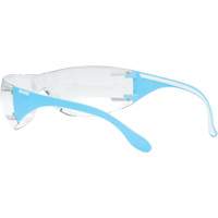 Lunettes de s&eacute;curit&eacute; bleu/blanc Adapt Lite, Lentille Transparent, Antibu&eacute;e/Anti-&eacute;gratignures, ANSI Z87+/R&eacute;pond ou surpasse la norme CSA Z94.3 Helyx Safety & Industrial Supplies