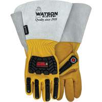 Gants r&eacute;sistants &agrave; leau Storm Trooper, Petit, Paume en Cuir de vache, Poignet Manchette Helyx Safety & Industrial Supplies
