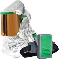 Z-Link Radiant Heat Respirator with Belt Mount & Blower, Facepiece Respirator/Headcover & Faceshield, Lithium-Ion Battery Helyx Safety & Industrial Supplies