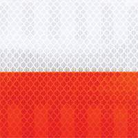 Pellicule souple pour chantiers routiers &agrave; haute intensit&eacute; 382VHIP, 5" la x 150' lo, Orange et blanc Helyx Safety & Industrial Supplies