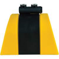 HAZLOK Safety Barrier System, Plastic, Magnetic Mount, 30', Black and Yellow Tape Helyx Safety & Industrial Supplies