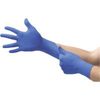 MICROFLEX N21 Disposable Gloves, 6.5/7/Small, Nitrile, 4.7-mil/5.5-mil, Powder-Free, Cobalt, Class 2 Helyx Safety & Industrial Supplies