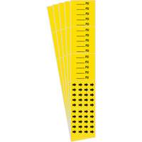 Marqueurs de tuyau PSI, Autocollant, 2-1/4" h x 2-3/4" la, Noir sur jaune Helyx Safety & Industrial Supplies