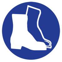 Right to Know Pictogram Labels -Boots, Vinyl, Sheet, 1" L x 1-1/8" W Helyx Safety & Industrial Supplies