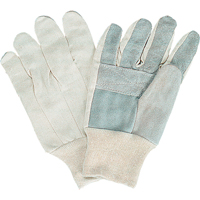 Gants de travail d'usage standard, Grand, Paume en Cuir de vache refendu Helyx Safety & Industrial Supplies