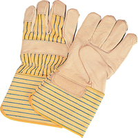 Standard-Duty Dry-Palm Fitters Gloves, Large, Grain Cowhide Palm, Cotton Inner Lining Helyx Safety & Industrial Supplies