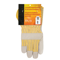 Standard-Duty Dry-Palm Fitters Gloves, Large, Grain Cowhide Palm, Cotton Inner Lining Helyx Safety & Industrial Supplies
