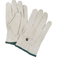 Gants de cordeur d'usage standard, Moyen, Paume Cuir fleur de vache Helyx Safety & Industrial Supplies