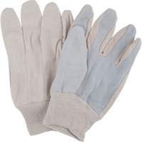 Gants de travail d'usage standard, Grand, Paume en Cuir de vache refendu Helyx Safety & Industrial Supplies