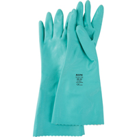 Gants &agrave; prise emboss&eacute;e &agrave; motif en Z StanSolv, Taille Petit/7, 14" lo, Nitrile, Doublure en Interlock, 11 mils Helyx Safety & Industrial Supplies