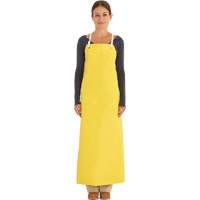 Reinforced Heavy-Duty Apron, Neoprene, 45" L x 35" W, Yellow Helyx Safety & Industrial Supplies