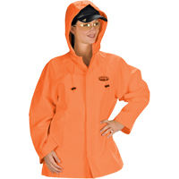 V&ecirc;tements imperm&eacute;ables Hurricane ignifuges et r&eacute;sistants &agrave; l'huile, veste, 4T-Grand, Orange haute visibilit&eacute; Helyx Safety & Industrial Supplies